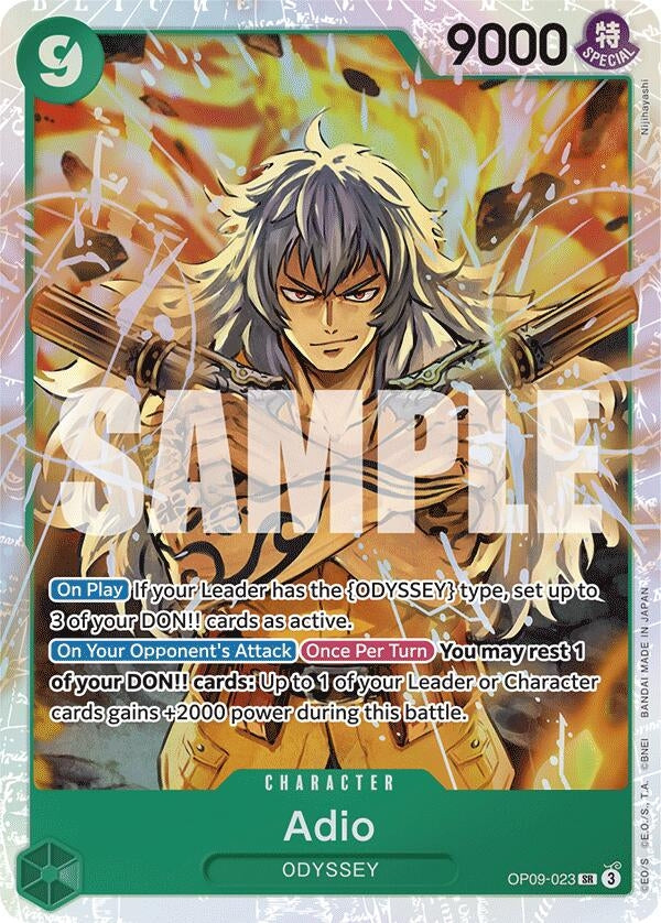 Adio (9023) (OP09) - One Piece Card Game Single