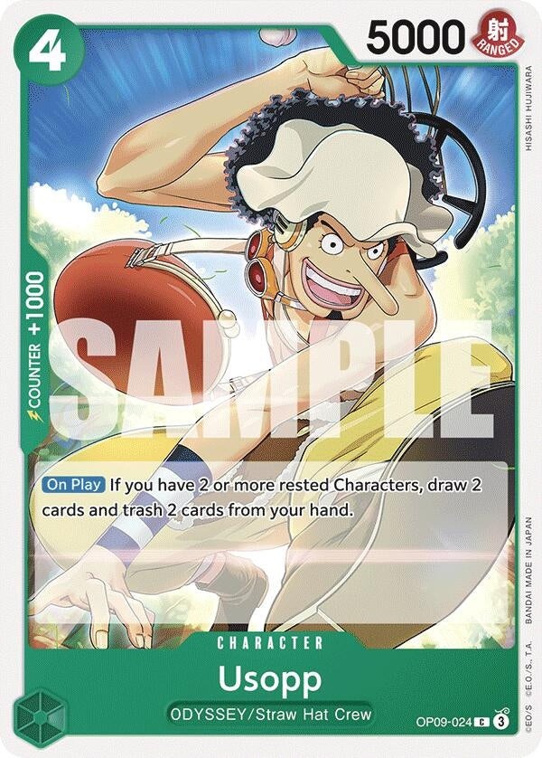 Usopp (024) (OP09-024) (OP09) - One Piece Card Game Single