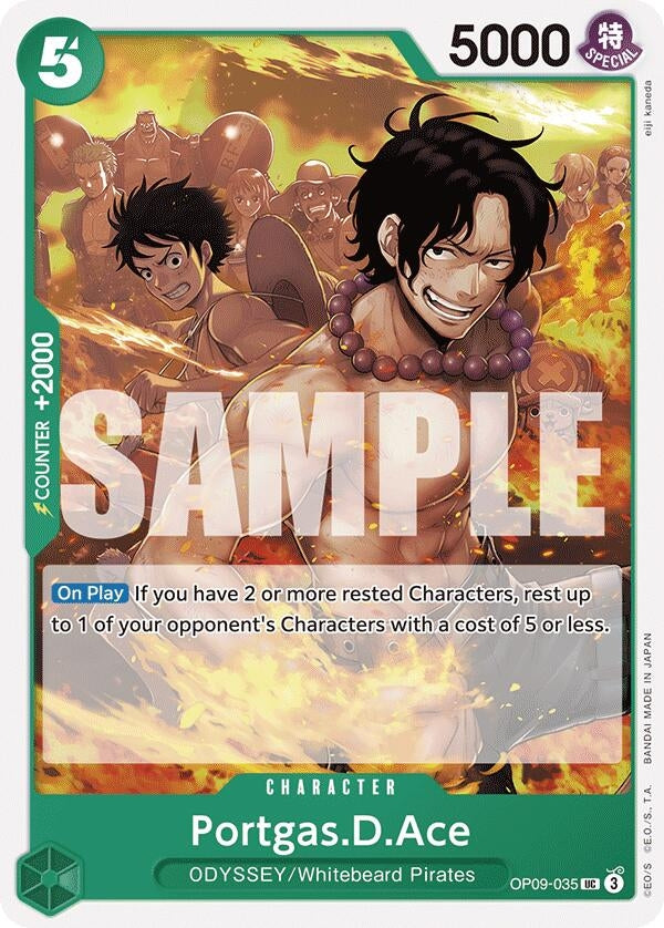 Portgas.D.Ace (OP09-035) (OP09) - One Piece Card Game Single