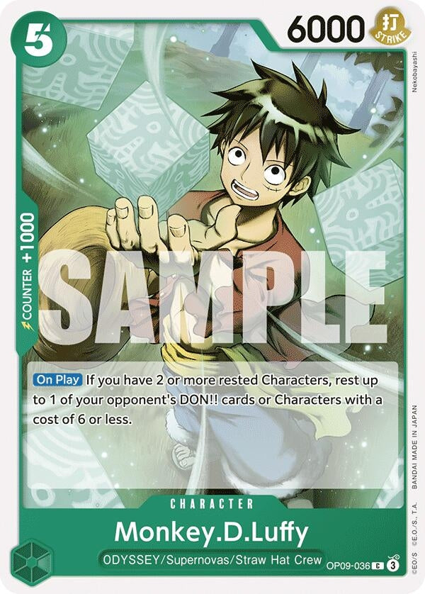 Monkey.D.Luffy (036) (OP09-036) [Emperors in the New World] - One Piece Single