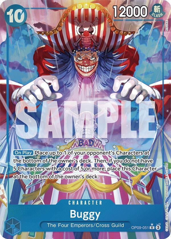 Buggy (051) (Alternate Art) (9051) (OP09) - One Piece Card Game Single