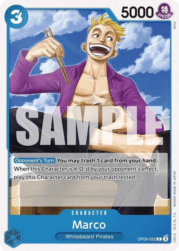 Marco (OP09-052) (OP09) - One Piece Card Game Single