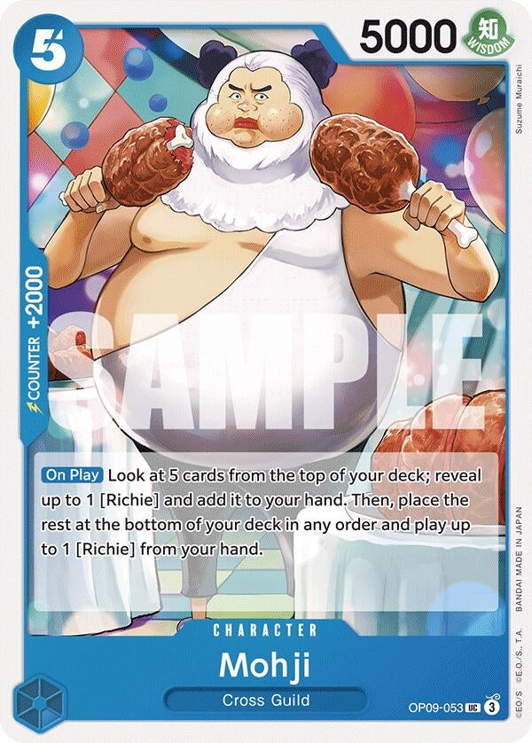 Mohji (OP09-053) (OP09) - One Piece Card Game Single