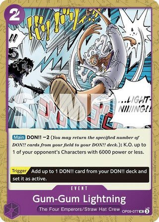 Gum-Gum Lightning (OP09-077) [Emperors in the New World] - One Piece Single
