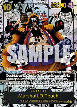 Marshall.D.Teach (093) (Parallel) [OP09] - One Piece Card Game Sealed