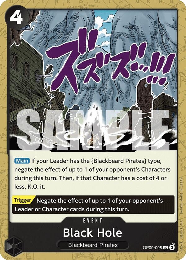 Black Hole (OP09-098) (OP09) - One Piece Card Game Single