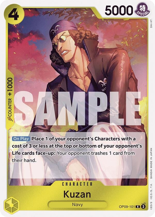 Kuzan (OP09-101) (OP09) - One Piece Card Game Single