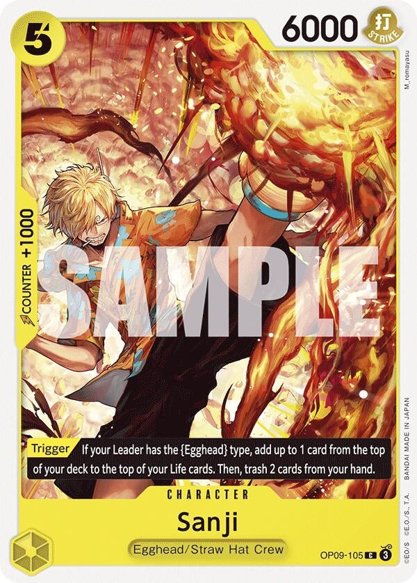 Sanji (105) (OP09-105) [Emperors in the New World] - One Piece Single