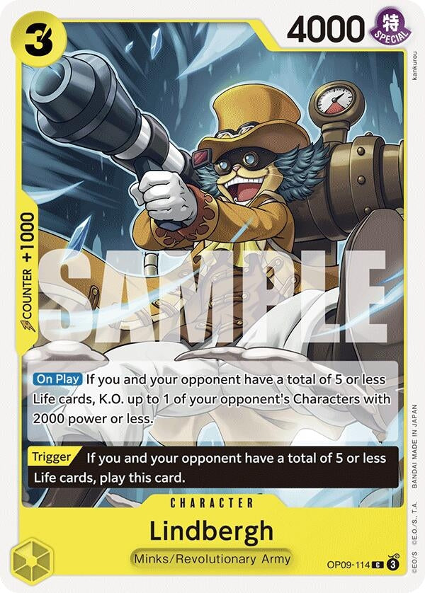 Lindbergh (OP09-114) (OP09) - One Piece Card Game Single