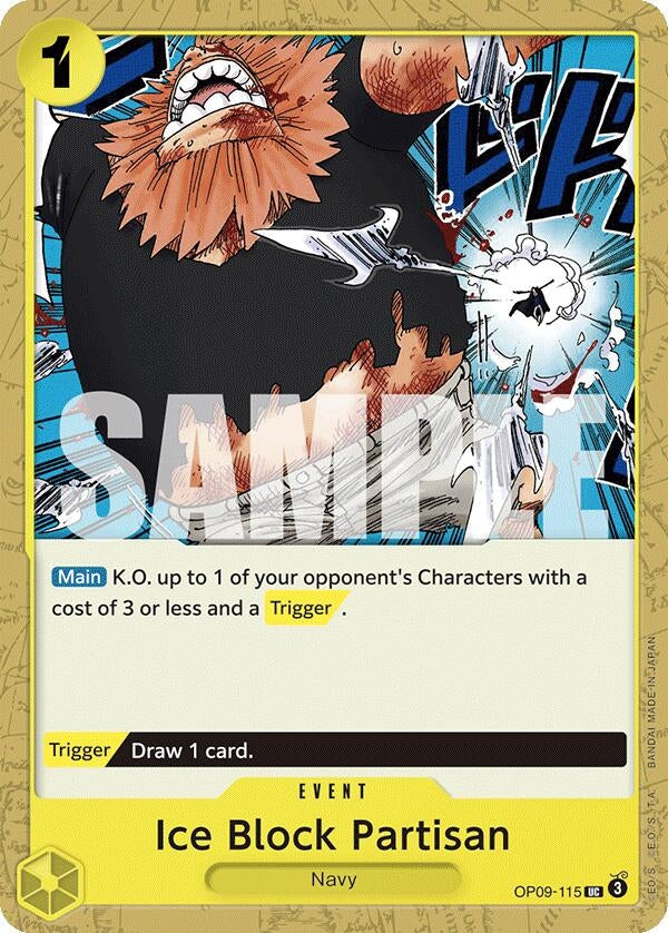 Ice Block Partisan (OP09-115) (OP09) - One Piece Card Game Single