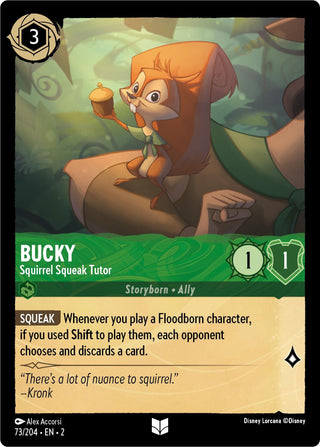 Bucky - Squirrel Squeak Tutor (Errata Version) (73) (2) - Disney Lorcana Single