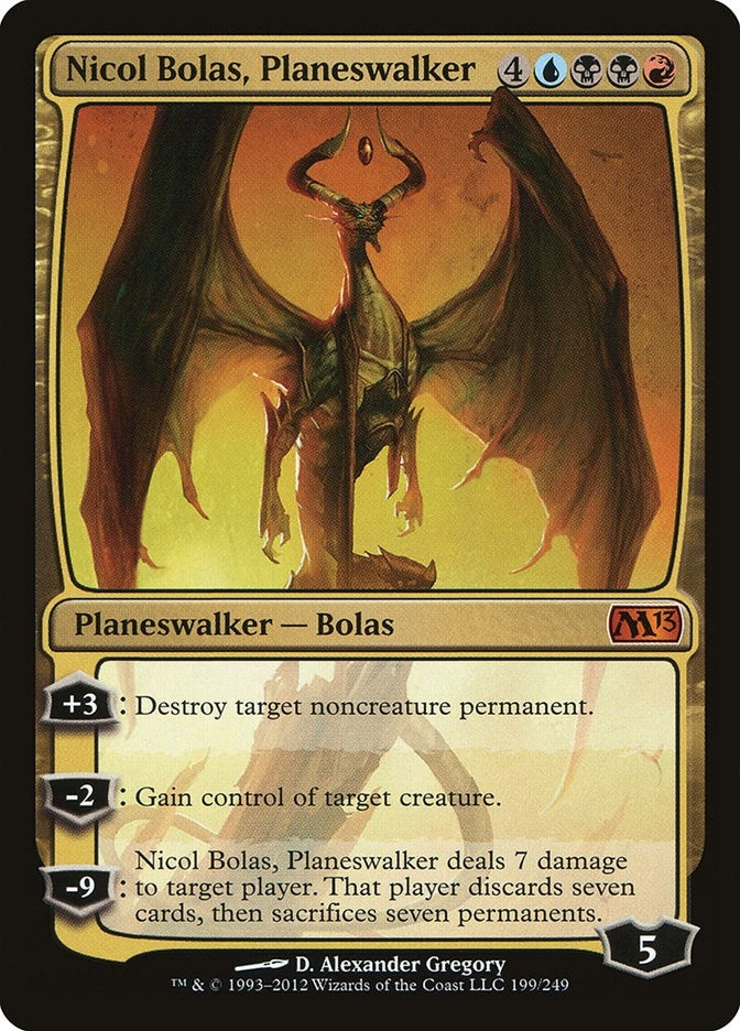 Nicol Bolas Planeswalker (199) [M13] - MTG Single