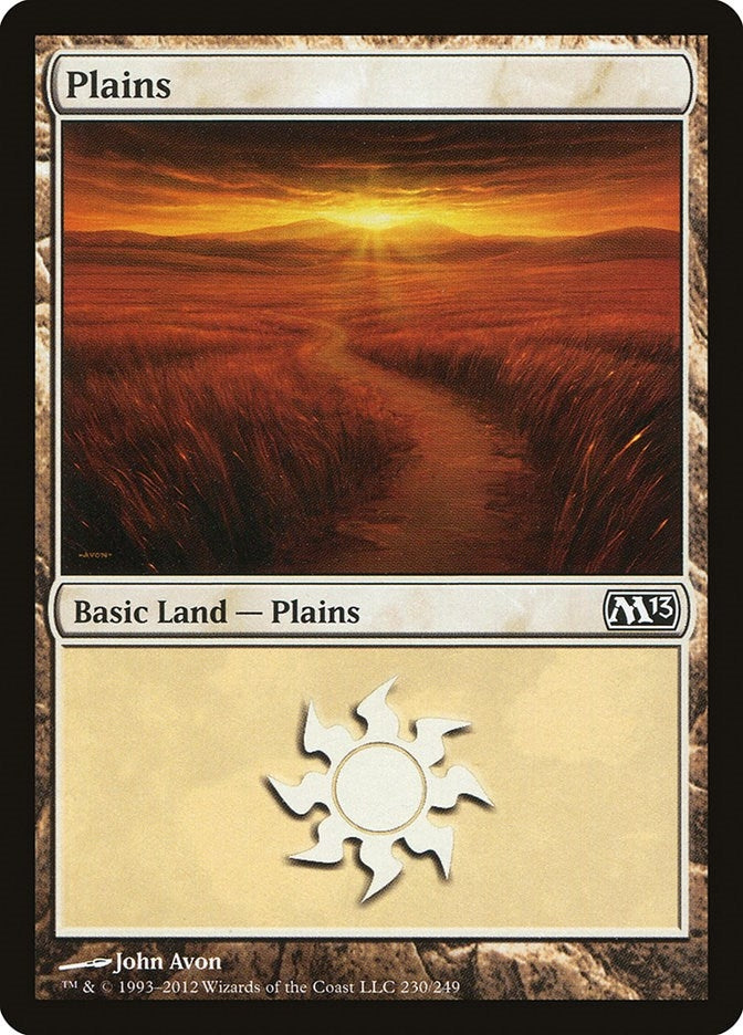 Plains (230) (230) [M13] - MTG Single