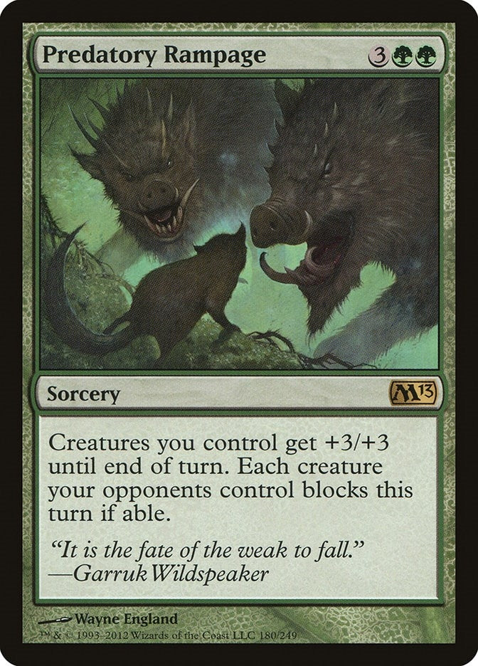 Predatory Rampage (180) [M13] - MTG Single