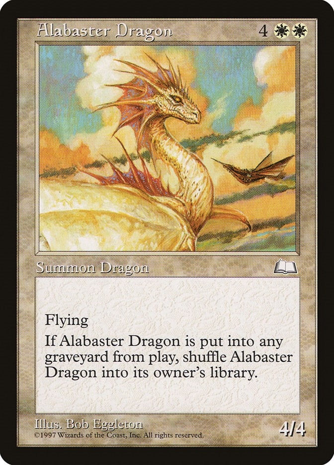 Alabaster Dragon [WTH] - MTG Single