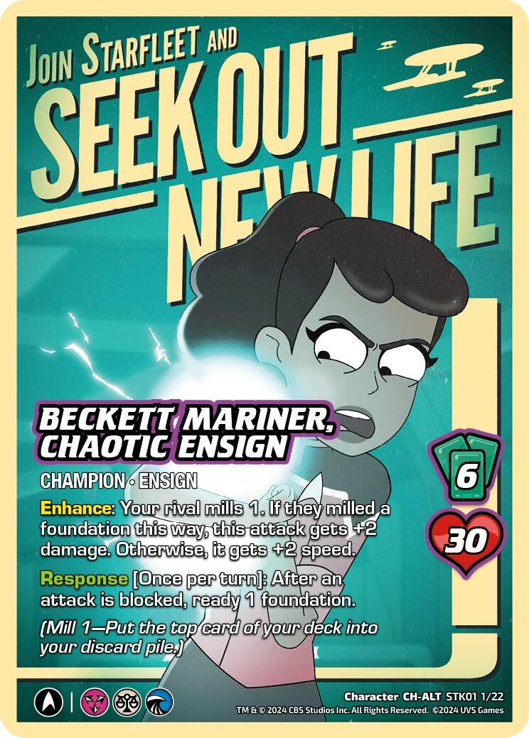Beckett Mariner Chaotic Ensign (Alternate Art) (1122) - UniVersus Single