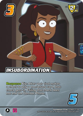 Insubordination (Alternate Art) (11722) - UniVersus Single