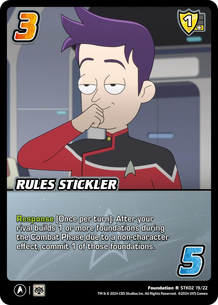 Rules Stickler (21922) - UniVersus Single