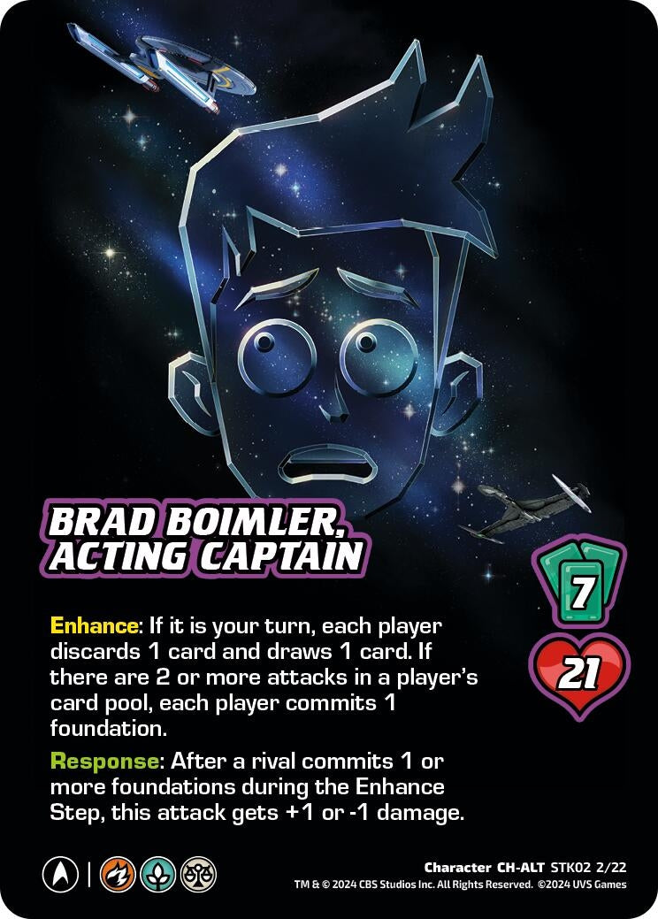 Brad Boimler Acting Captain (Alternate Art) (2222) - UniVersus Single