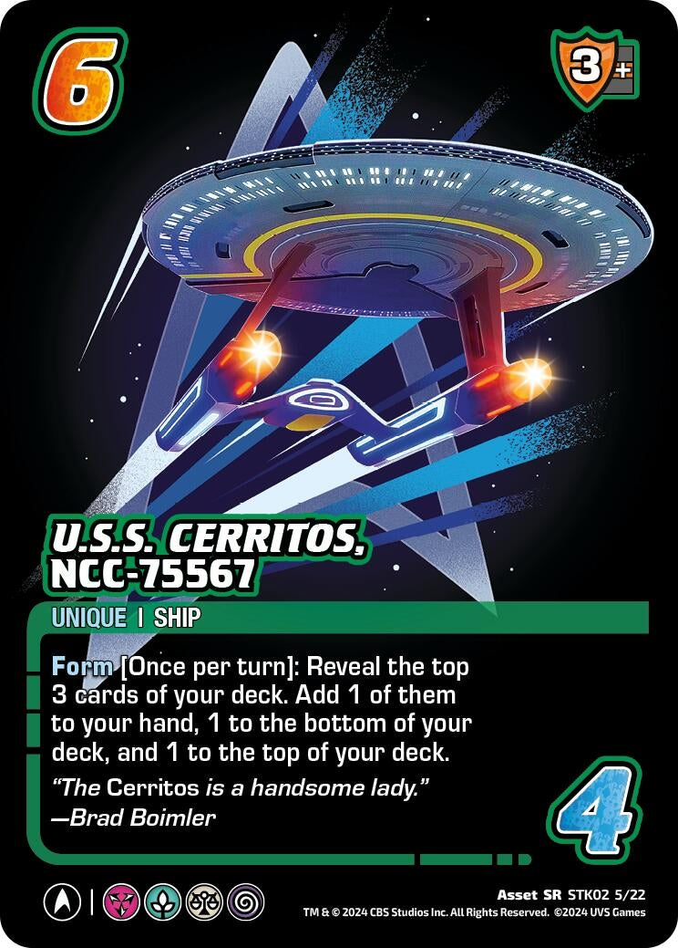 U.S.S. Cerritos NCC-75567 (STK02 5/22) (2522) - UniVersus Single