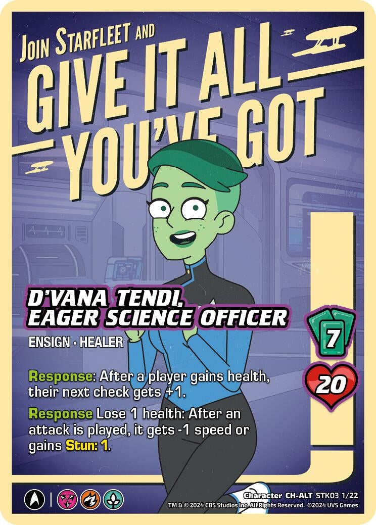 D’Vana Tendi Eager Science Officer (Alternate Art) (3122) - UniVersus Single