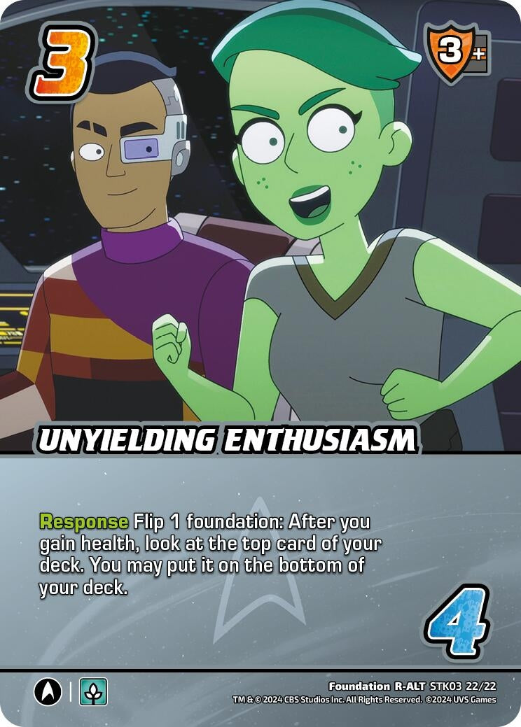 Unyielding Enthusiasm (Alternate Art) (32222) - UniVersus Single