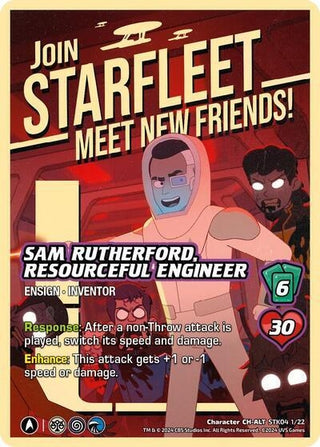 Sam Rutherford Resourceful Engineer (Alternate Art) (4122) - UniVersus Single