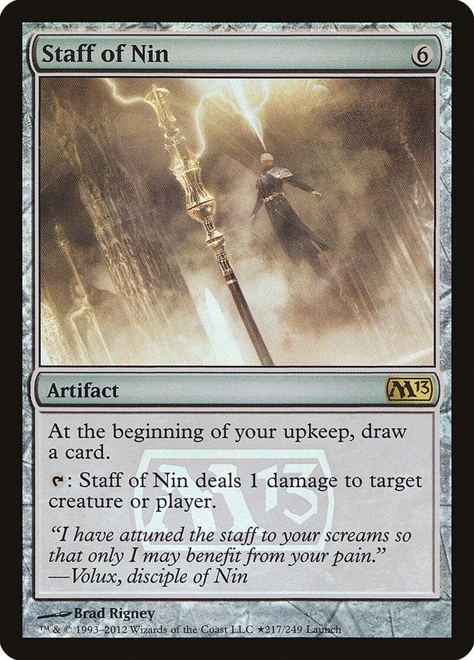 Staff of Nin (217) [LARP] - MTG Single