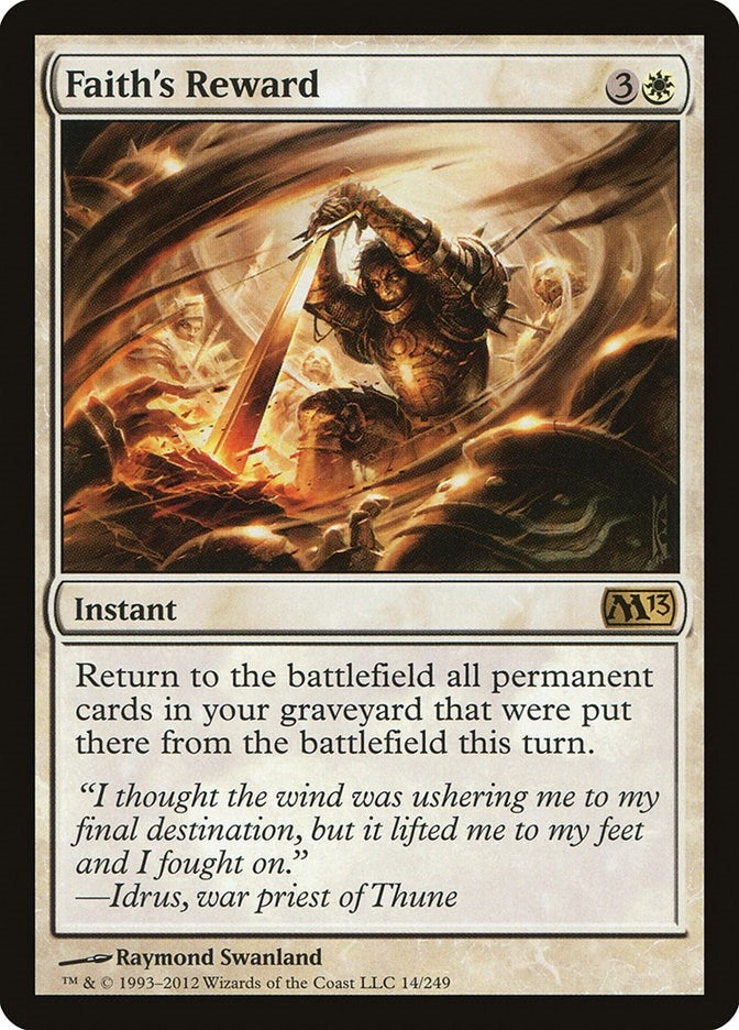Faith’s Reward (14) [M13] - MTG Single