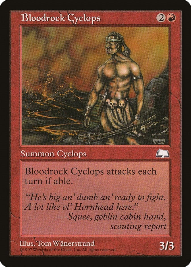Bloodrock Cyclops [WTH] - MTG Single