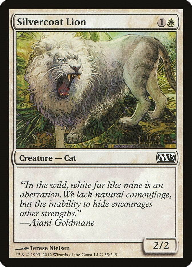 Silvercoat Lion (35) [M13] - MTG Single
