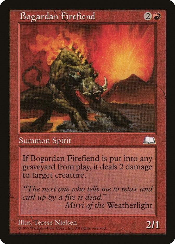 Bogardan Firefiend [WTH] - MTG Single