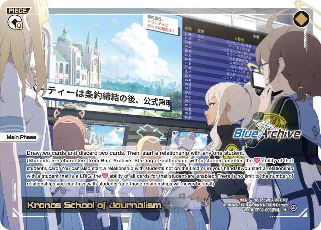Kronos School of Journalism (2006) [WXDi-CP02] - WIXOSS Single