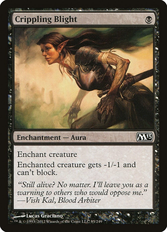 Crippling Blight (85) [M13] - MTG Single