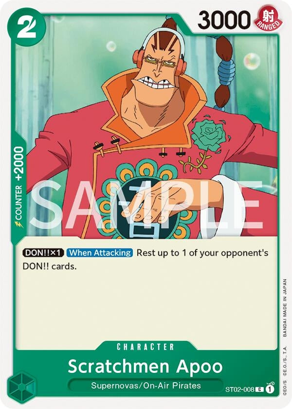Scratchmen Apoo (2008) (OPRP) - One Piece Card Game Single