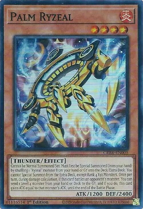Palm Ryzeal (SR) (5) - YuGiOh Single