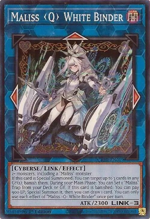 Maliss Q White Binder (19) - YuGiOh Single