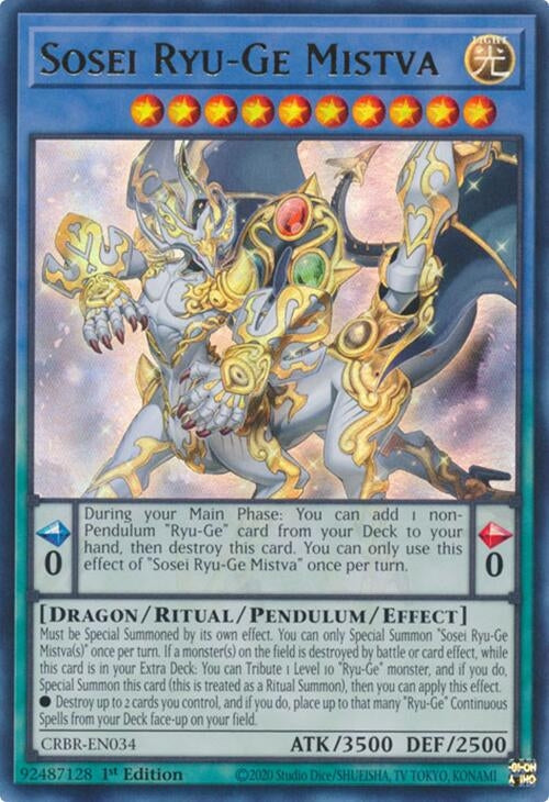 Sosei Ryu-Ge Mistva (34) - YuGiOh Single