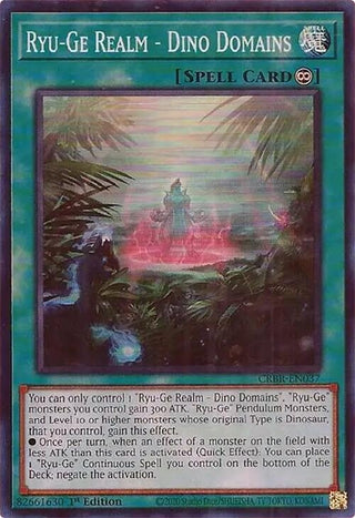 Ryu-Ge Realm - Dino Domains (SR) (37) - YuGiOh Single