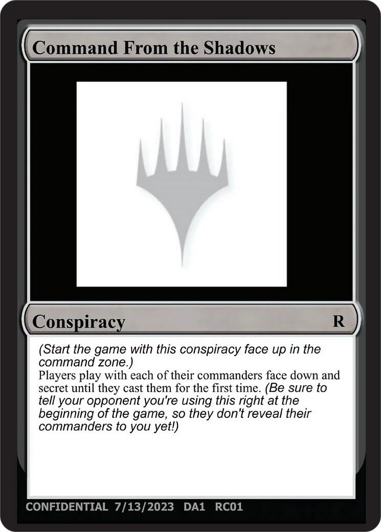 Command From the Shadows - MTG Single