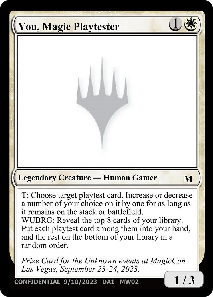 You Magic Playtester - MTG Single