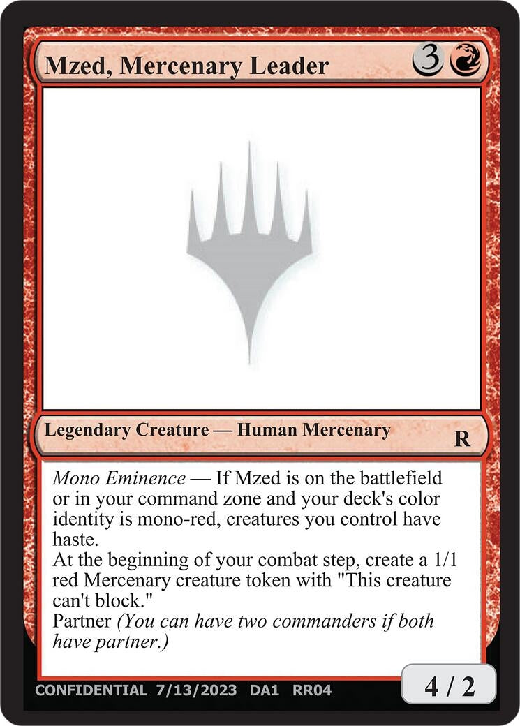 Mzed Mercenary Leader - MTG Single