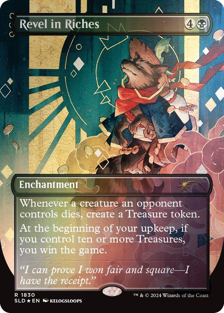 Revel in Riches (Rainbow Foil) (1830) [SLD] - MTG Single