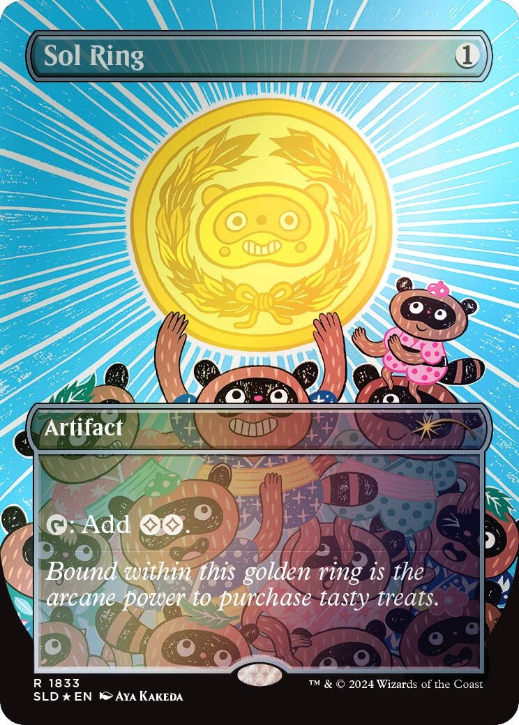 Sol Ring (1833) (Rainbow Foil) (1833) [SLD] - MTG Single