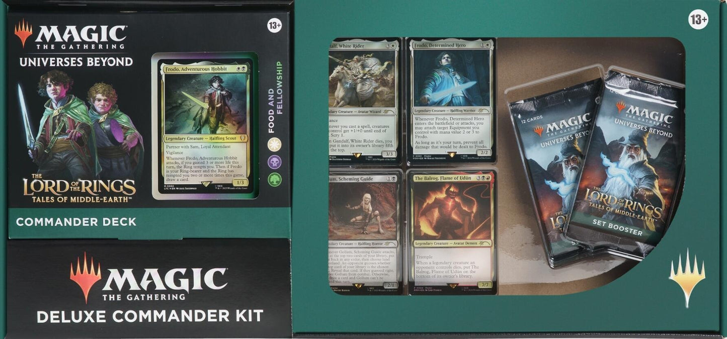 The Lord of the Rings: Tales of Middle-earth Deluxe Commander Kit - Food and Fellowship [LTC] - MTG Sealed