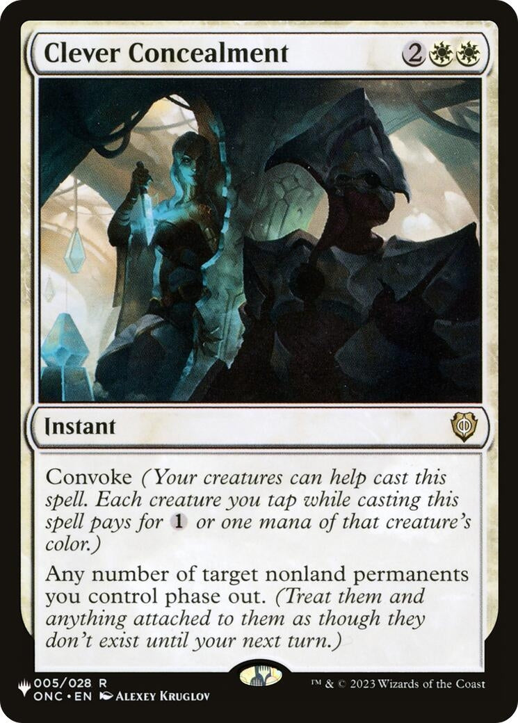 Clever Concealment (5) [LIST] - MTG Single
