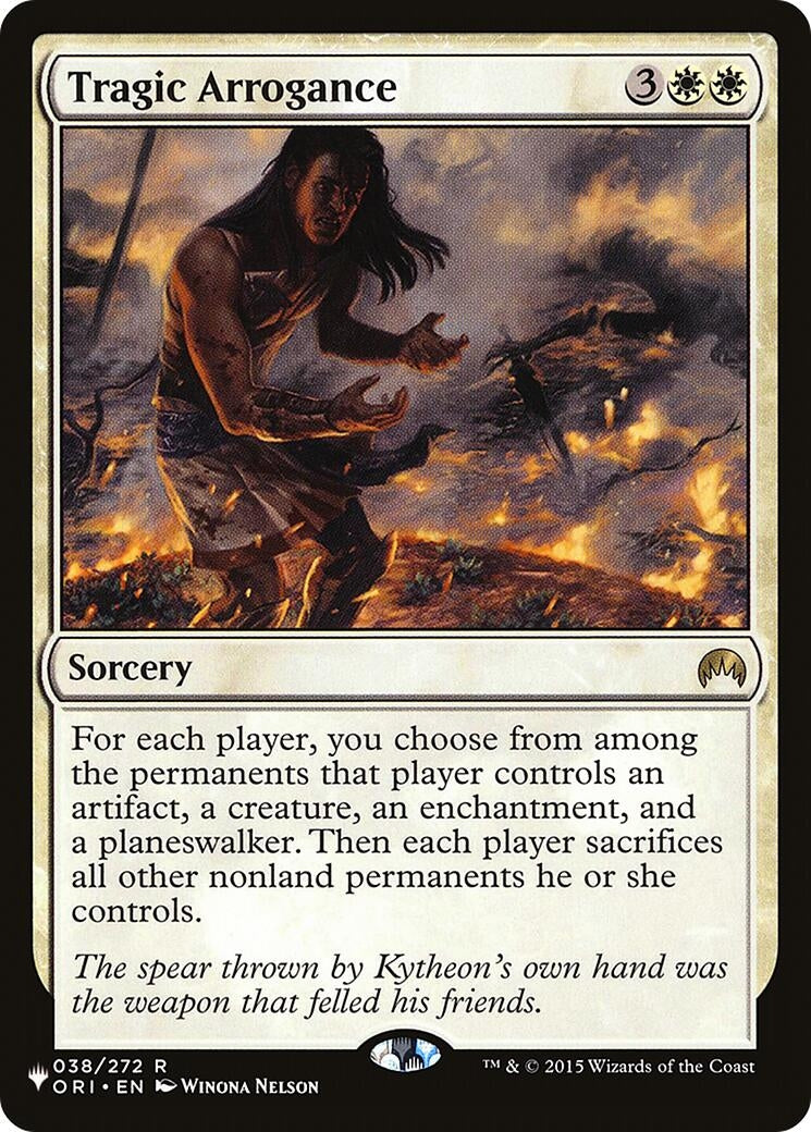 Tragic Arrogance [LIST] - MTG Sealed