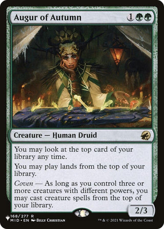 Augur of Autumn [LIST] - MTG Sealed