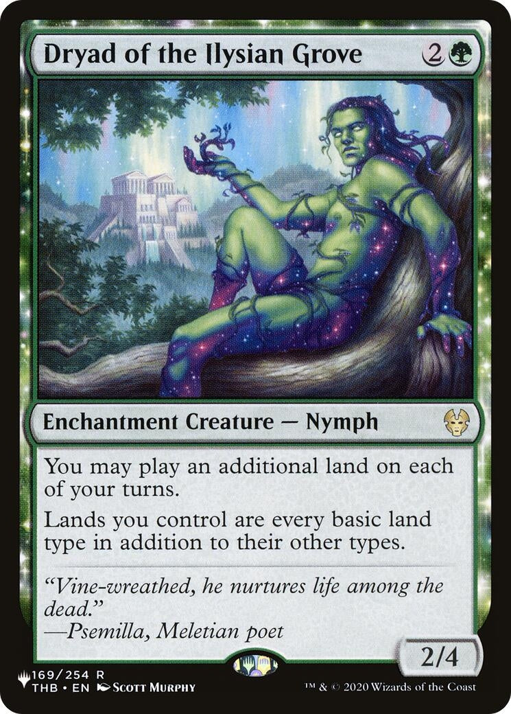 Dryad of the Ilysian Grove [LIST] - MTG Sealed