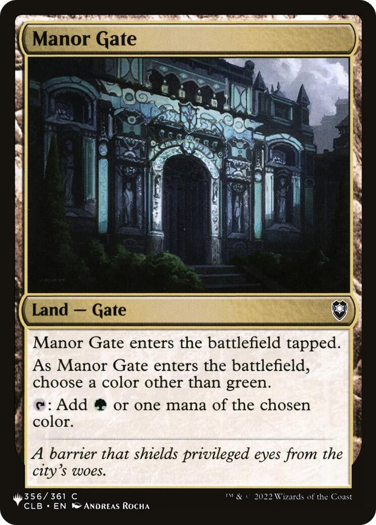 Manor Gate (356) [LIST] - MTG Single